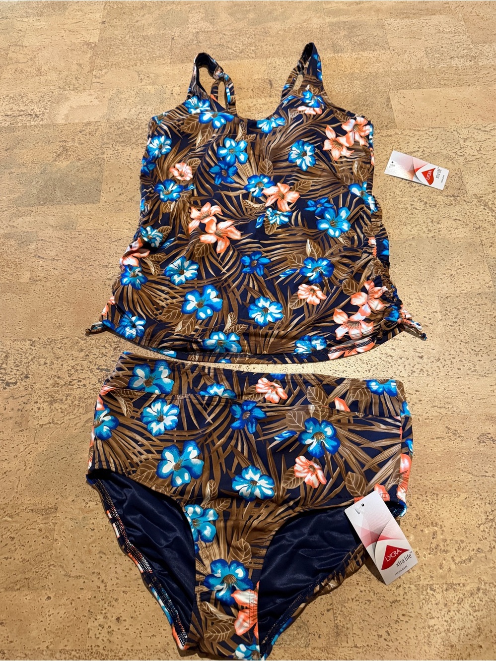 LandsEnd tankini set, size 8/10